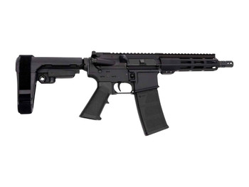 Andro Corp Industries 3008CB ACI-15 CQB 300 Blackout 30+1 8" Black Nitride Threaded Barrel, Black Anodized Aluminum Receiver w/Picatinny Rail, M-LOK Handguard, Black Polymer SBA3 Pistol Brace, A2 Grip