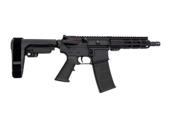 Andro Corp Industries 3008CB ACI-15 CQB 300 Blackout 30+1 8" Black Nitride Threaded Barrel, Black Anodized Aluminum Receiver w/Picatinny Rail, M-LOK Handguard, Black Polymer SBA3 Pistol Brace, A2 Grip
