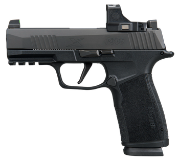 Sig Sauer 365XCA9BXR3PRS P365 XMacro w/Optic Compact 9mm Luger 17+1 3.70" Black Nitron Stainless Steel Serrated w/Sig ROMEO-X Compact Slide, Black Stainless Steel Frame w/Beavertail & Picatinny Rail, 