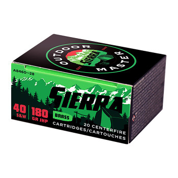 SIERRA OTDMST 45ACP 185GR JHP 20/200