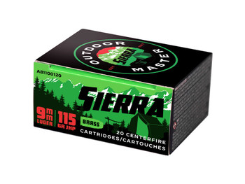 SIERRA OUTDOOR MASTER 9MM 115GR JHP