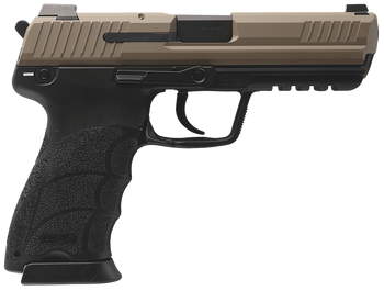 HK 81001208 HK45 V1 45 ACP 10+1 4.46" Black Polygonal Rifled Barrel, Flat Dark Earth Cerakote Serrated Steel Slide, Flat Dark Earth Polymer Frame w/Picatinny Rail, Ambidextrous                        