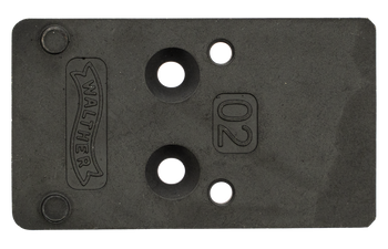 Walther Arms 5136209 Optic Plate  Black Steel Fits Walther PDP 2.0                                                                                                                                      