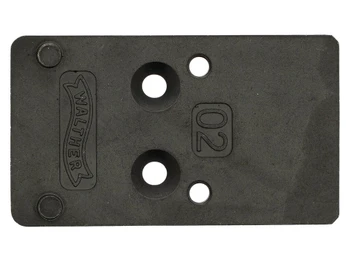 Walther Arms 5136209 Optic Plate Black Steel Fits Walther PDP 2.0