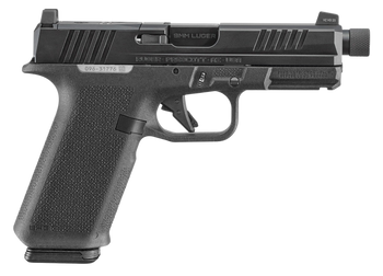 Ruger 19445 RXM  9mm Luger 17+1 4.50" Black FNC Nitride Alloy Steel Threaded Barrel & Optic Ready/Serrated Slide, Black Polymer Frame w/Accessory Rail, Textured Grip, RMR/RMSc/DeltaPoint Pro Footprint