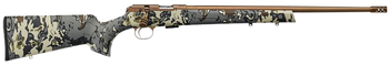 CZ-USA 02322 CZ 457 American Hunter 22 LR 5+1 20" Bronze Cerakote Steel Barrel, Bronze Cerakote Drilled & Tapped Steel Receiver, Veil Camo Fixed Synthetic Stock                                        