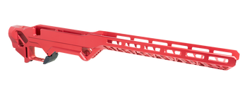 Timber Creek Outdoors ERCR7SAR Enforcer Rifle Chassis Red Aluminum SA Rem700 Action Right                                                                                                               