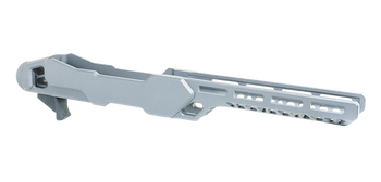 Timber Creek Outdoors ERC1022T Enforcer Rifle Chassis Tungsten Aluminum Fits Ruger 10/22 Compatible w/ MSR Buffer Tubes                                                                                 