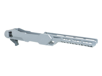 Timber Creek Outdoors ERC1022T Enforcer Rifle Chassis Tungsten Aluminum Fits Ruger 10/22 Compatible w/ MSR Buffer Tubes
