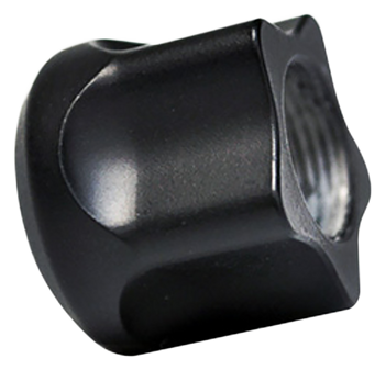 Timber Creek Outdoors 1/228TPBLC Thread Protector  Black Billet Aluminum 1/2"x28                                                                                                                        