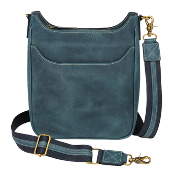 GTM GTM-CZY/17 BLUE   CROSSBODY SLIM SATCHEL-BUFF