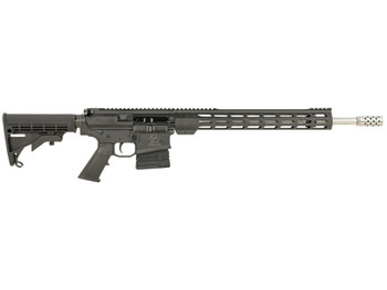 Great Lakes Firearms GL10308SSBLK AR-10 308 Win 20+1 18" Stainless, Black Rec, M-Lok Handgaurd, Carbine Stock, A2 Grip, Muzzle Brake