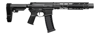 CMMG 94A68CD-AB Zeroed Banshee Mk4 9mm Luger 33+1 6.50" Black Nitride Threaded Barrel, Black Armor Cerakote Aluminum Receiver w/Picatinny Rail, M-LOK Handguard, Black Polymer CMMG RipBrace, CMMG Zeroe