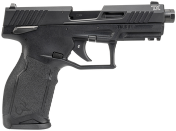Taurus 12TX22141 TX22 Gen 2 Full Size Frame 22 LR 16+1/22+1 4.60" Matte Black Threaded Barrel, Black Hard Coat Anodized Serrated Slide, Adjustable Rear Sight, Black Polymer Frame w/Picatinny Rail     