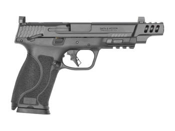 Smith & Wesson 14504 M&P PC M2.0 10mm Auto 10+1 5.60" Black Armornite Ported Barrel, Black Armornite Stainless Steel Ported/Serrated Slide, Black Polymer Frame w/Picatinny Rail, Interchangeable Palmsw