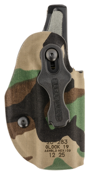Safariland 20283C991 Species  IWB Woodland Camo Compatible w/ Glock 19 Belt Clip Right Hand                                                                                                             