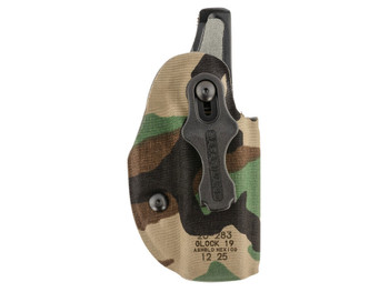 Safariland 20283C991 Species IWB Woodland Camo Compatible w/ Glock 19 Belt Clip Right Hand