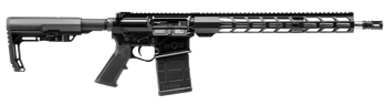 Patriot Ordnance Factory 02358  LMR Base 308 Win 10+1 16.50" Black Aluminum Receiver A2 Style Grip                                                                                                      