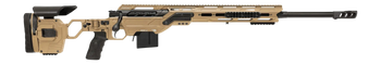 Cadex Inc CDXMCKRKN33827BR30I2D3 CDX-MC Kraken 338 Lapua Mag 5+1 27" Black DLC Match Grade Threaded Barrel, Hybrid Tan Receiver w/Picatinny Rail, M-LOK Handguard, Hybrid Tan Adjustable Folding Buttsto