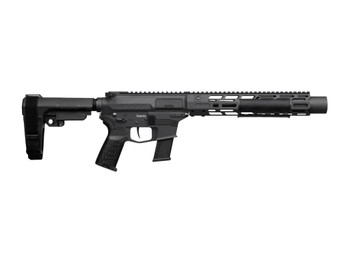 CMMG 45AEA70-AB Zeroed Banshee MkG 45 ACP 13+1 6.50" Black Nitride Threaded Barrel, Black Armor Cerakote Aluminum Receiver w/Picatinny Rail, M-LOK Handguard, Black Polymer CMMG RipBrace, CMMG Zeroed G