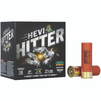 HEVI-HITTER 12GA 3" 1.25OZ #4 TG/STL