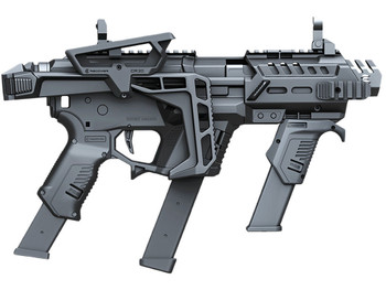 Recover Tactical PIXPMGFST01 P-IX+MG PG9 SR20 Metal Front Guard Folding Stock Black