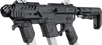 Recover Tactical PIXPMGST01 P-IX+MG  PG9 SR20 Metal Front Guard Black                                                                                                                                   