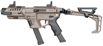 Recover Tactical PIXPBFST02 P-IX+Basic  PG9 Folding Stock Metal Front Guard Tan                                                                                                                         