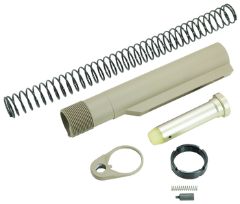Timber Creek Outdoors ARBTKFDE Buffer Tube Kit  Flat Dark Earth AR-15/AR Style                                                                                                                          