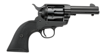 Pietta PFI38ALLOYAS312CB 38 Super 6 Shot 3.50" Matte Black Steel Frame & Barrel, Black Checkered Grip                                                                                                   