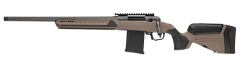 Savage Arms 32685 110 Core Tactical Full Size 6mm ARC 10+1 18" Medium Heavy Fluted Barrel, Arca Rail Forend, Coyote Tan AccuStock w/AccuFit V2 Synthetic Stock, Left Hand                               