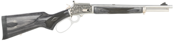 Cnc Firearms CNCRAZ10MM Marlin 1894 SBL Wild Boar 10mm Auto 16" Polished Stainless Steel, Polished Engraved Receiver, Gray Fixed Laminate Stock                                                         