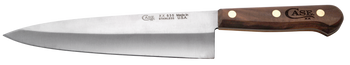 Case 07316 Chef's  8" Fixed Plain Mirror Polished Tru-Sharp SS Blade, Walnut Handle                                                                                                                     