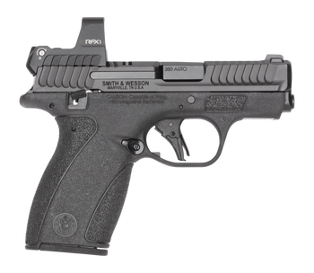 Smith & Wesson 14787 Bodyguard 2.0 w/Optic Micro-Compact 380 ACP 10+1 2.75" Black Armornite Barrel, Black Armornite Stainless Steel Serrated w/Viridian RFX1 Green Dot Slide, Black Polymer Frame, Textu