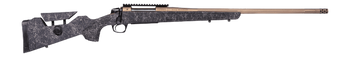 CVA CR3952F Cascade Long Range Hunter 25 Creedmoor Smoked Bronze Cerakote Threaded Barrel & Receiver w/Picatinny Rail, Graphite Black w/Smoke Bronze Webbing Adj Comb & LOP Synthetic Stock             