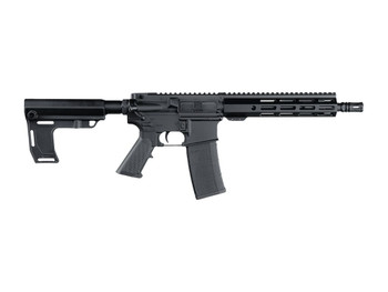 Andro Corp Industries 556103HBMPS ACI-15 Halo 5.56 NATO 30+1 10.30" Black Nitride Threaded Barrel, Black Anodized Aluminum Receiver w/Picatinny Rail, Black Polymer SBA3 Pistol Brace, A2 Grip, Ambidext