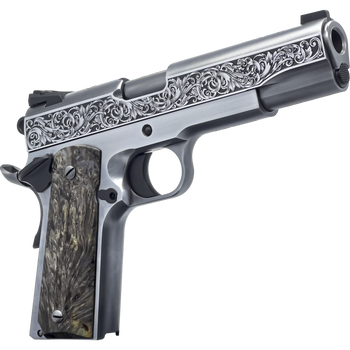 Dickinson LLC DKSN45OBP Adam 1911 Ottaman Full Size 45 ACP 8+1 5" Black Barrel, Steel B Serrations Slide, Steel Frame w/Beavertail                                                                      