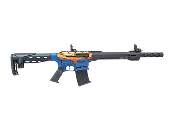 Citadel CBOSS2512-AZ Boss25 12 Gauge 3" 5+1 18.75" Threaded Barrel, Arizona Flag Steel Receiver w/Picatinny Rail, Adj Comb Synthetic Butt Stock, Picatinny Rail Forend, Polymer Grip