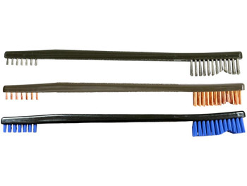 PROSHOT AP-3PK NYLON/BRONZE/SS AP UTIL BRUSH 3PK