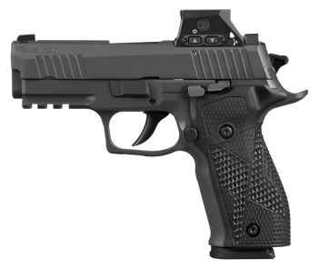 Sig Sauer 226XCA9RXSL10 P226X w/Optic Carry 9mm Luger 10+1 3.80" Bull Barrel w/Target Crown, Matte Black DLC Stainless Steel Serrated w/Optic Slide, Black Anodized Alloy Frame w/Picatinny Rail, Black 