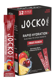 JOCKO 29281 RAPID HYDRATION POWDER FRUIT PNCH 12PK