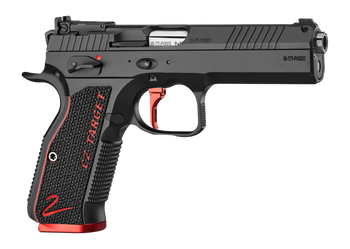 CZ-USA 91246 Shadow 2 Target 9mm Luger 17+1 5" Stainless Barrel, Black Nitride Steel Optic Ready/Serrated Slide, Black Steel Frame w/Beavertail, G10 Grip                                               