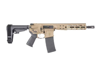 LWRC ICDIP5CK10SBA3ML ICDI 5.56 NATO 30+1 10.50" Threaded Barrel, Flat Dark Earth Receiver w/Picatinny Rail, M-LOK Handguard, Black Polymer SB Tactical SBA3 Brace, Black Polymer Grip, Ambidextrous