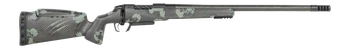 Fierce Firearms RIVSCX22CM22BF Carbon Rival XP 2.0 22 Creedmoor 3+1 22" Carbon Fiber Match Grade Barrel, Black Cerakote Stainless Steel Drilled & Tapped Receiver, Forest Camo Push Button Adj Cheek Pie