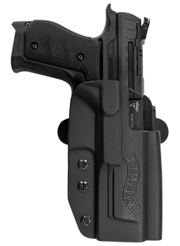 Walther Arms 5130217 PPQ  Q5 Match Steel Frame OWB Holster Black Kydex Belt Slide                                                                                                                       