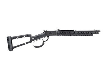 Rossi 920441613-TBRP R92 44 Mag 8+1 16.50" Black Cerakote Alloy Steel Threaded Barrel & Drilled & Tapped Receiver, Black Fixed Wood Stock