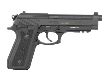 Taurus 1-920151-6MAG 92 Full Size 9mm Luger 18+1 5" Matte Matte Stainless Steel Barrel, Alloy Steel Serrated Slide, Black Anodized Aluminum Frame w/Beavertail & Picatinny Rail, Black Hogue G10 Grip