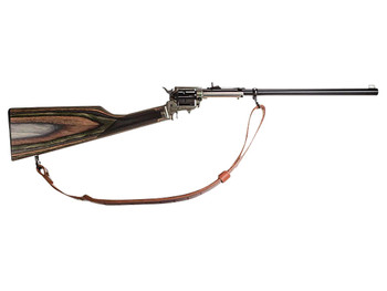 Heritage Mfg BR22M6B16HSLS Rough Rider Rancher Full Size 22 LR/22 WMR 6rd 16" Black Oxide Alloy Steel Barrel, Black Oxide Aluminum Receiver, Fixed Wood Stock