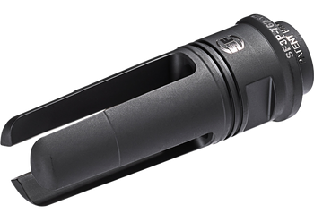 SureFire SF3P7625824 SOCOM 3-Prong Flash Hider Black DLC Stainless Steel with 5/8"-24 tpi Threads & 2.60" OAL for 7.62mm AR-10                                                                          