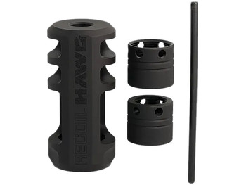Browning 001293097 Xeno Recoil Hawg Black Matte Stainless Steel 5/8"x24 Threads 2.20" OAL